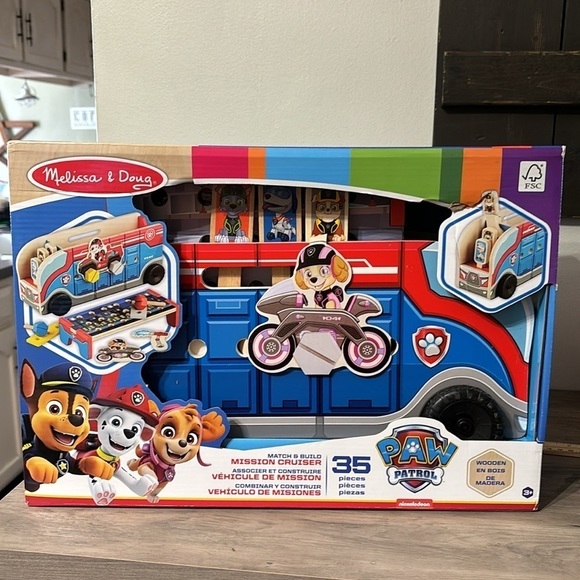 NIB! Melissa & Doug PAW Patrol Match & Build Mission Cruiser - Picture 1 of 12